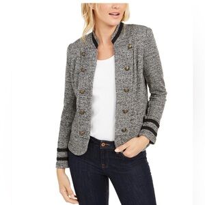 Tommy Hilfiger Women's Marled Military Band Jacket